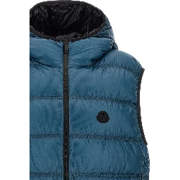 Blue Polyamide Full-Length Jacket