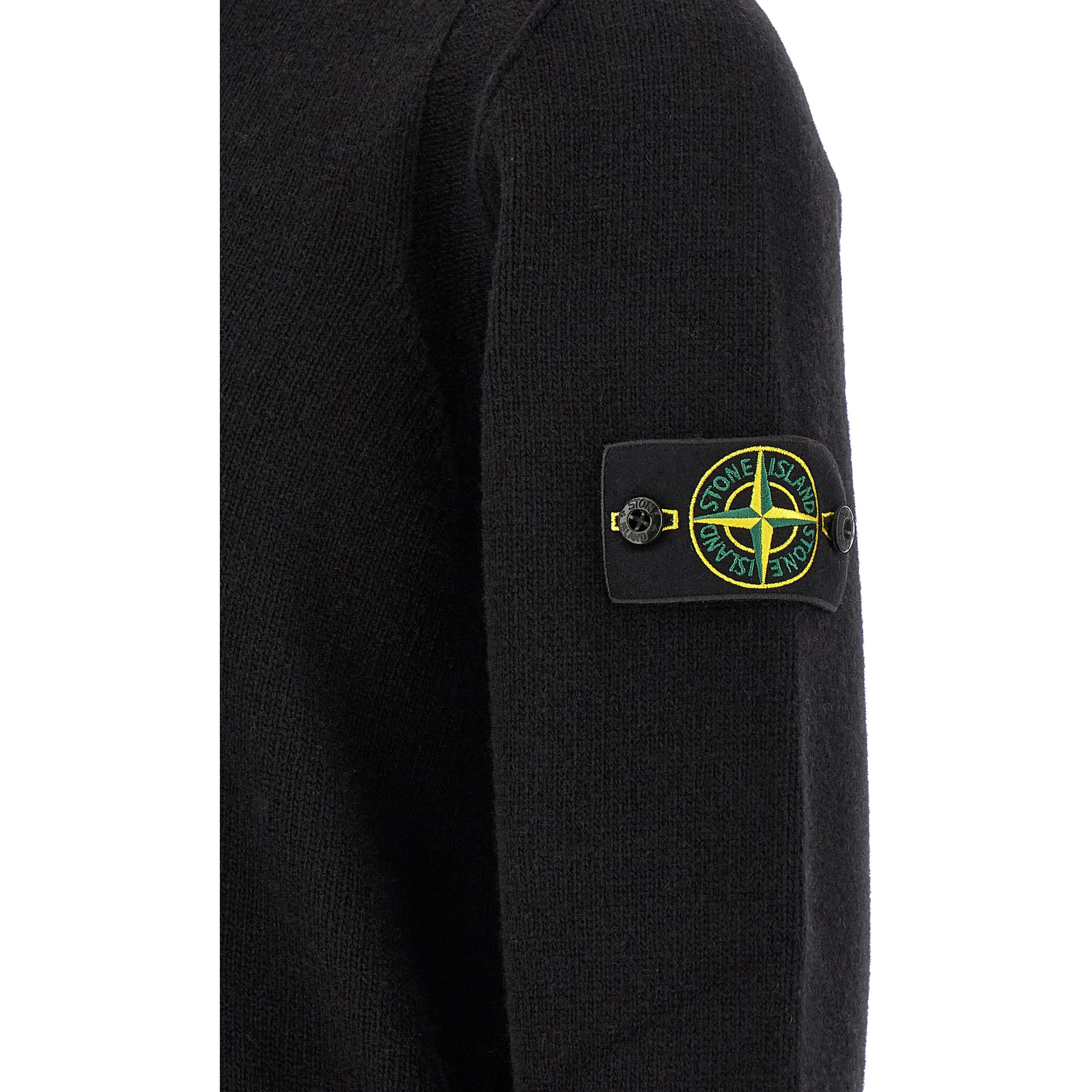Black Virgin Wool Cardigan