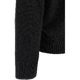 Black Virgin Wool Cardigan
