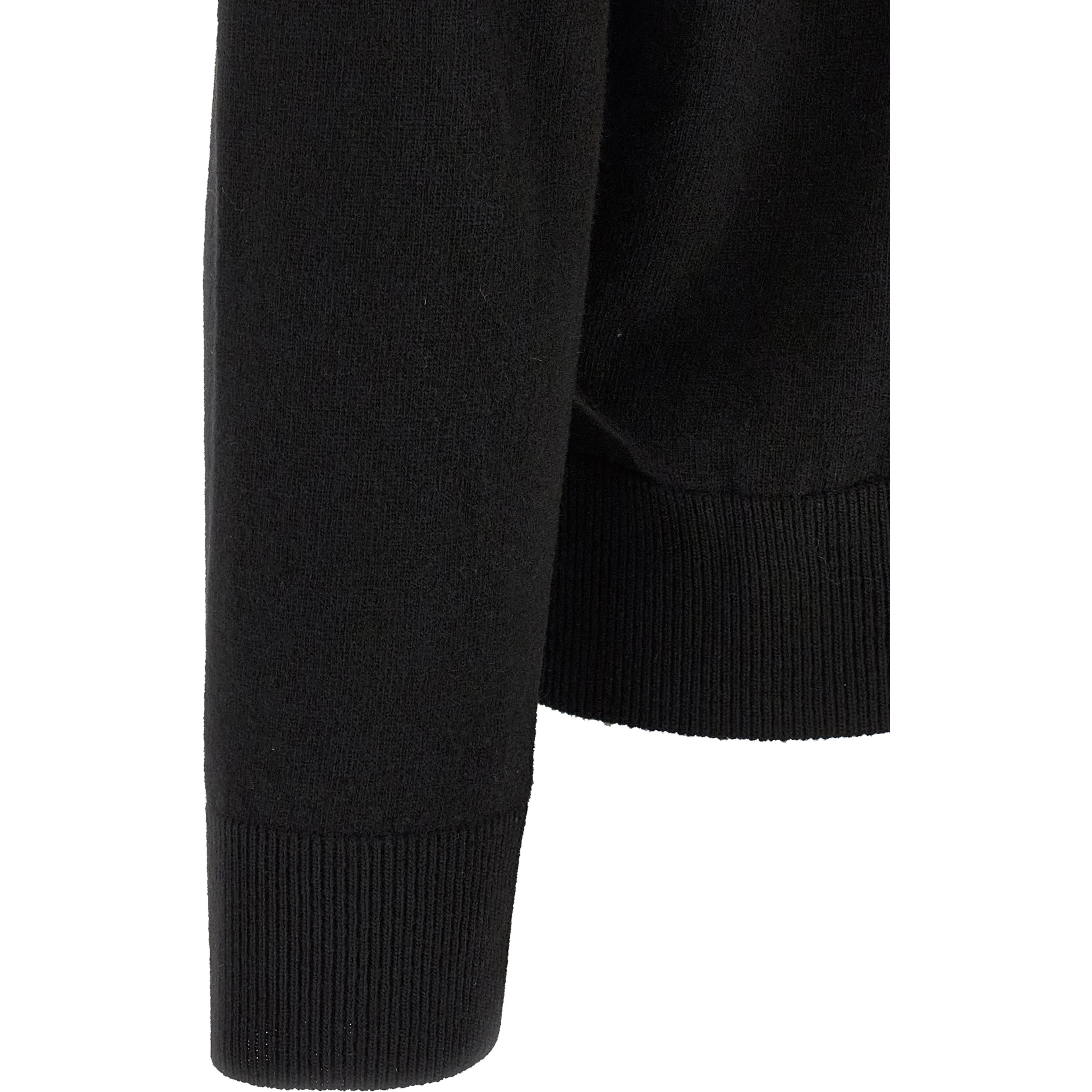 Black Virgin Wool Cardigan