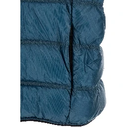 Blue Polyamide Full-Length Jacket