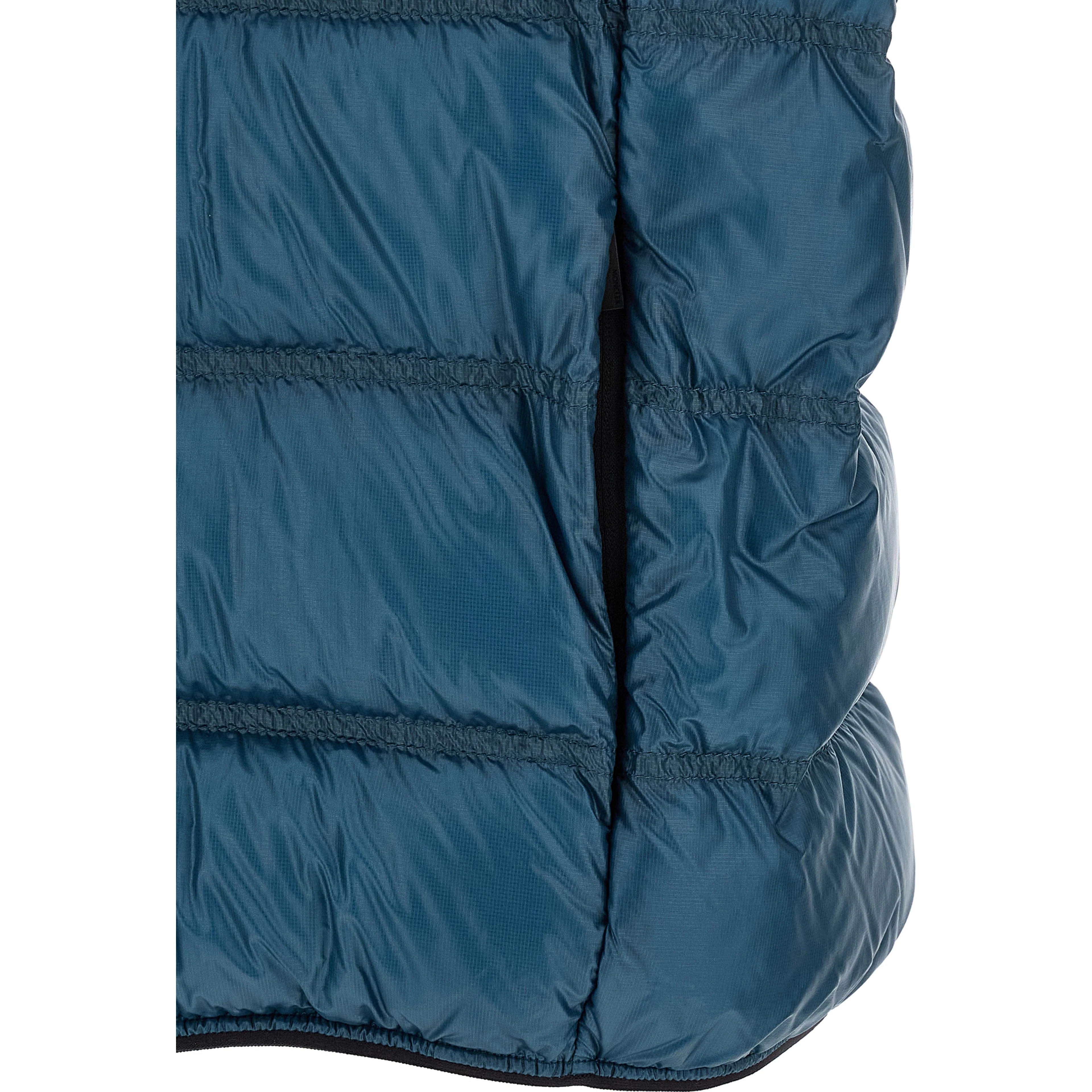 Blue Polyamide Full-Length Jacket
