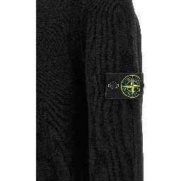 Black Virgin Wool Cardigan