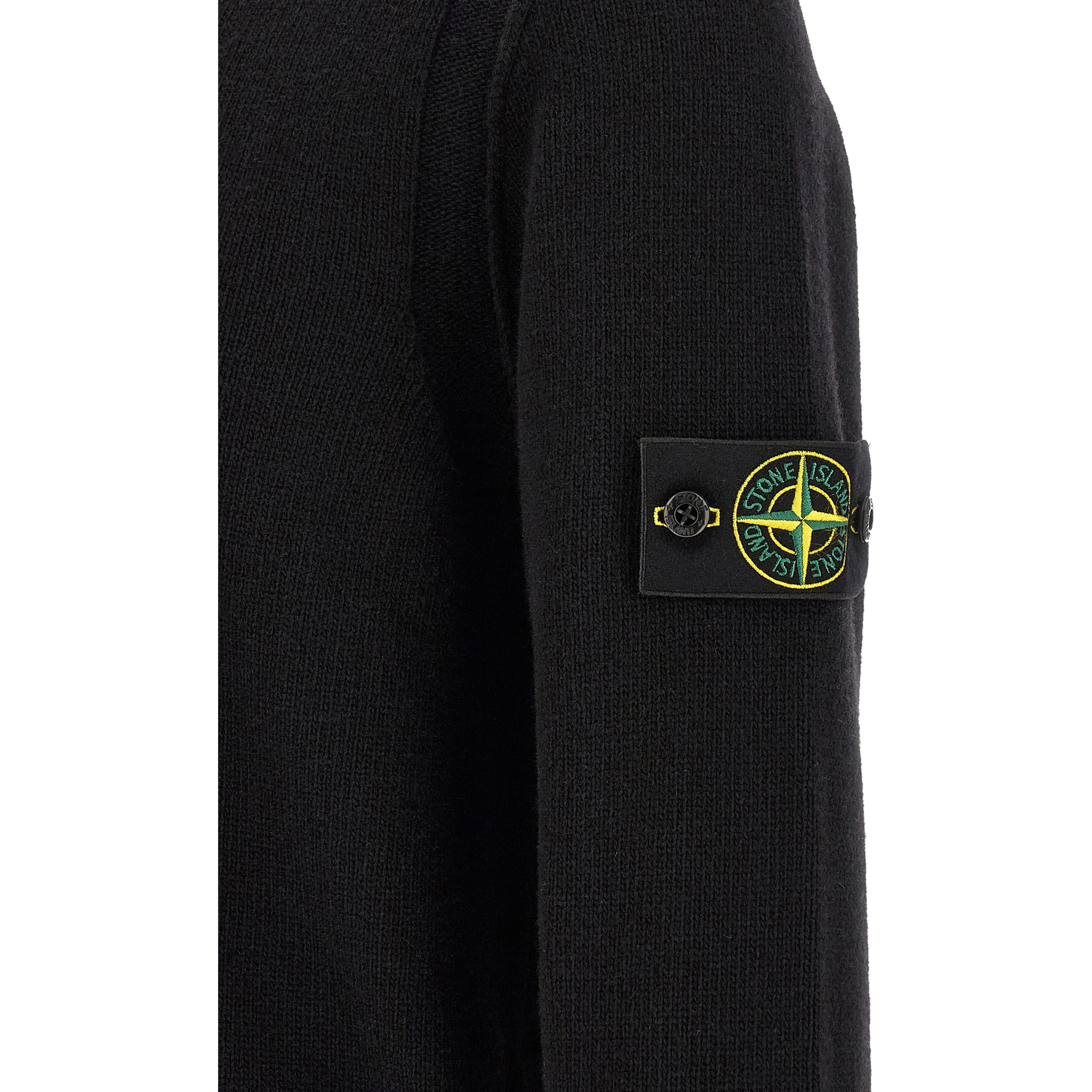 Black Virgin Wool Cardigan
