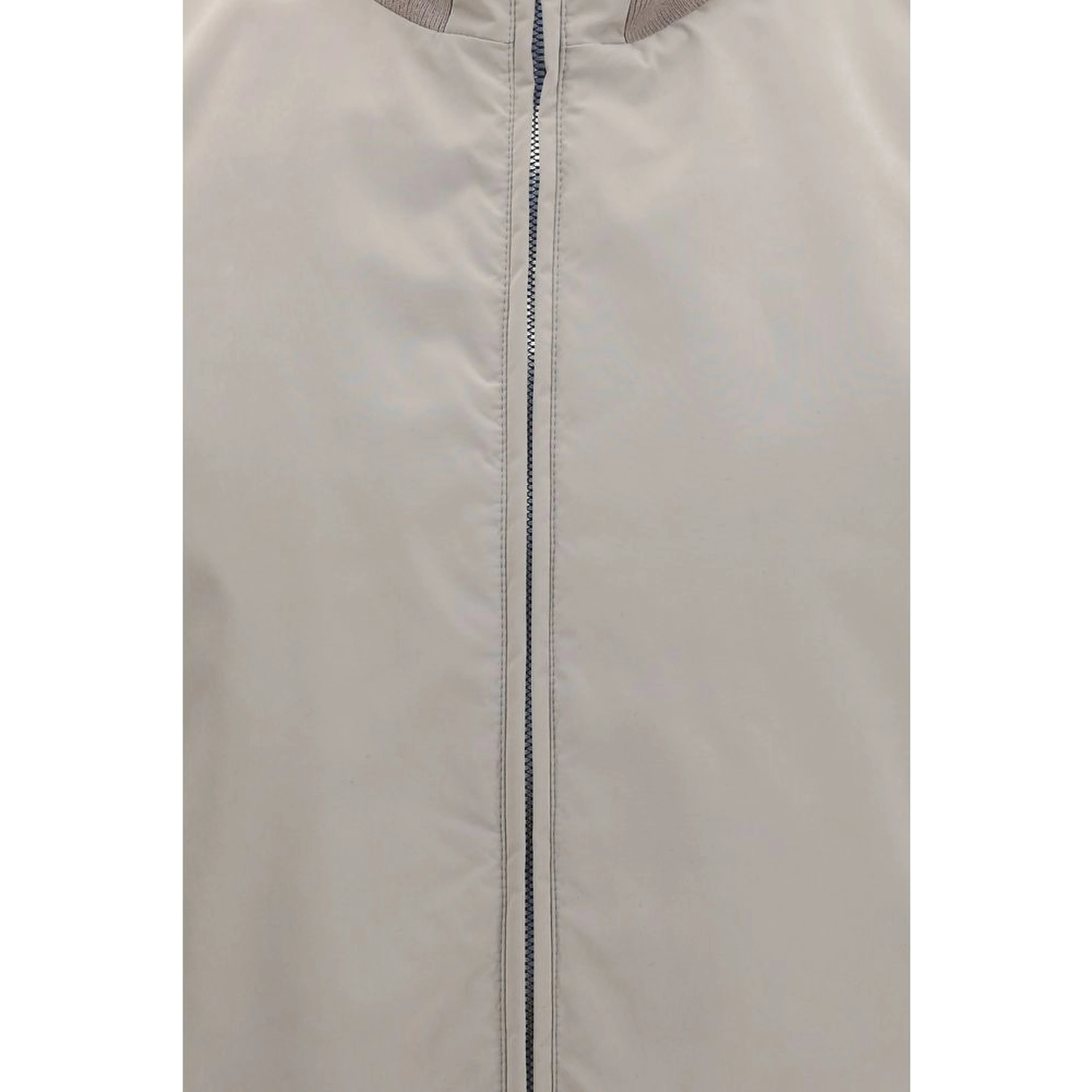 Gray Polyester Sleveless Jacket
