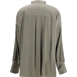 Bicolor Silk Shirt