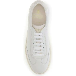 White Rubber Low Top Sneakers