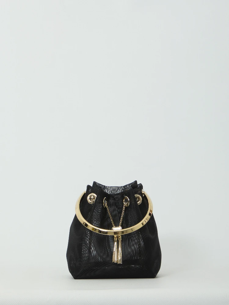 Black mesh Bon Bon bag