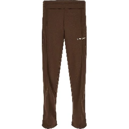 Brown Polyester Joggers (Workout Pants)