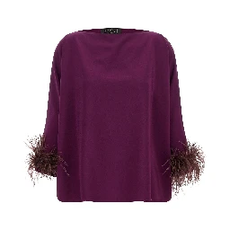 Purple Viscose Blouse