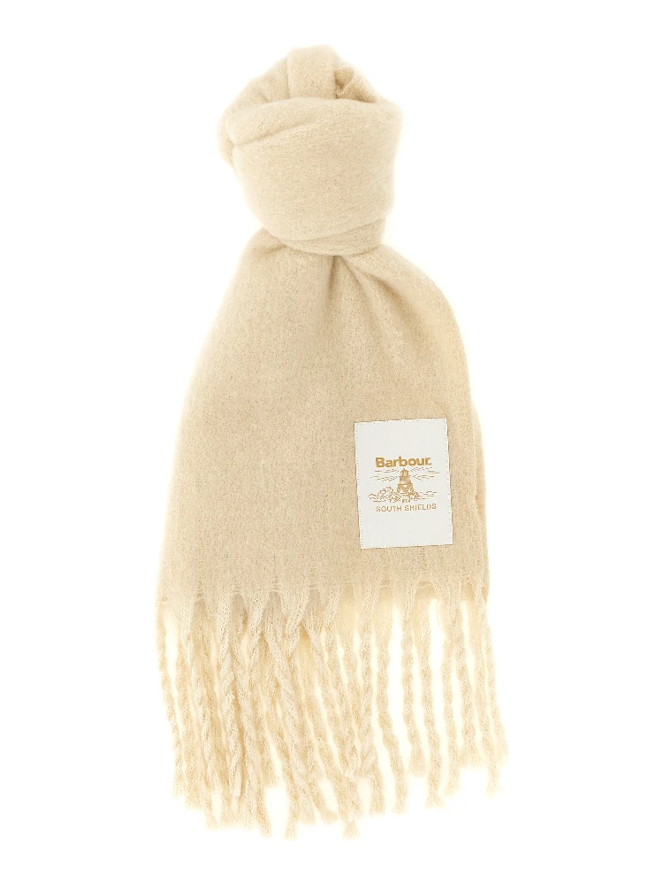 White Polyester Scarf