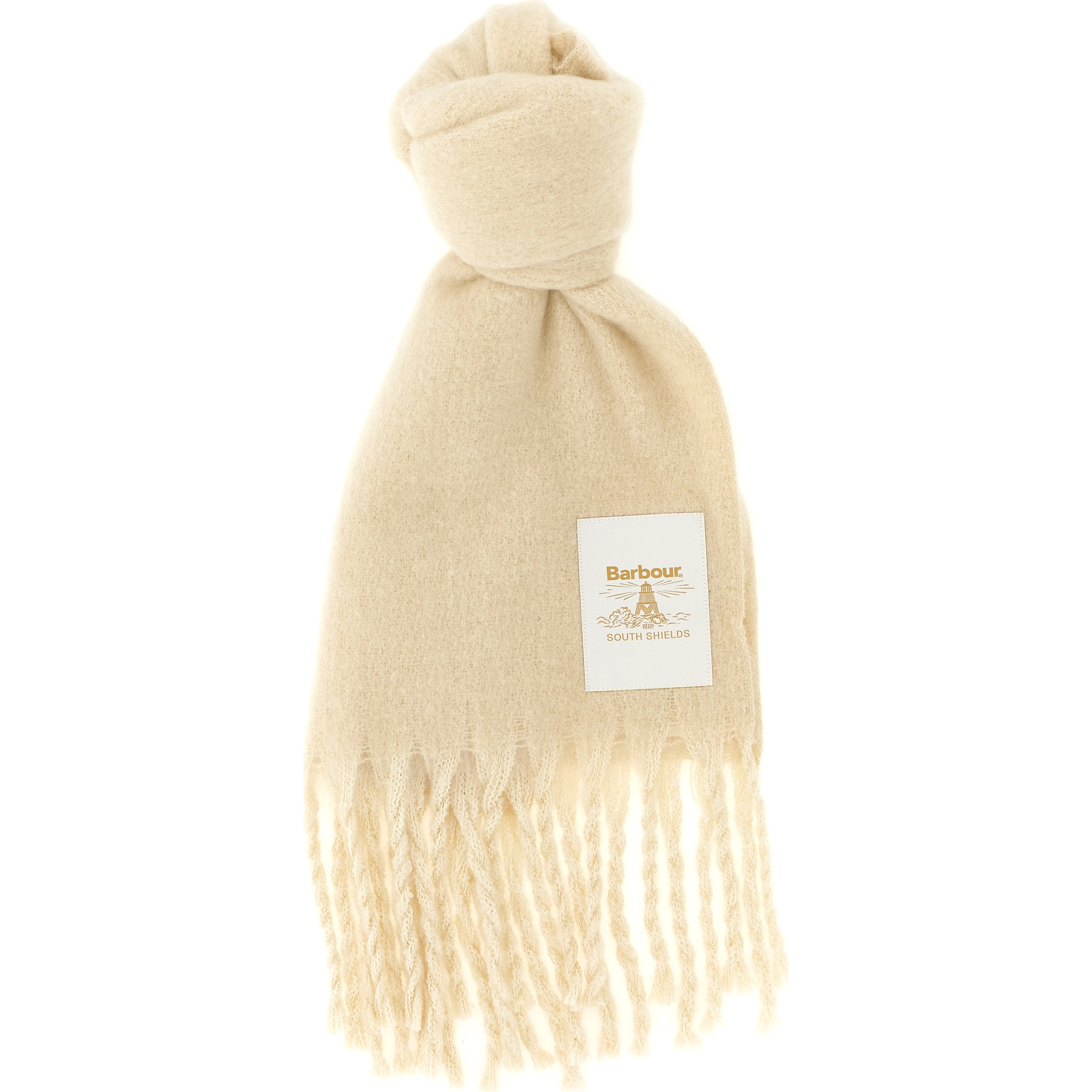 White Polyester Scarf