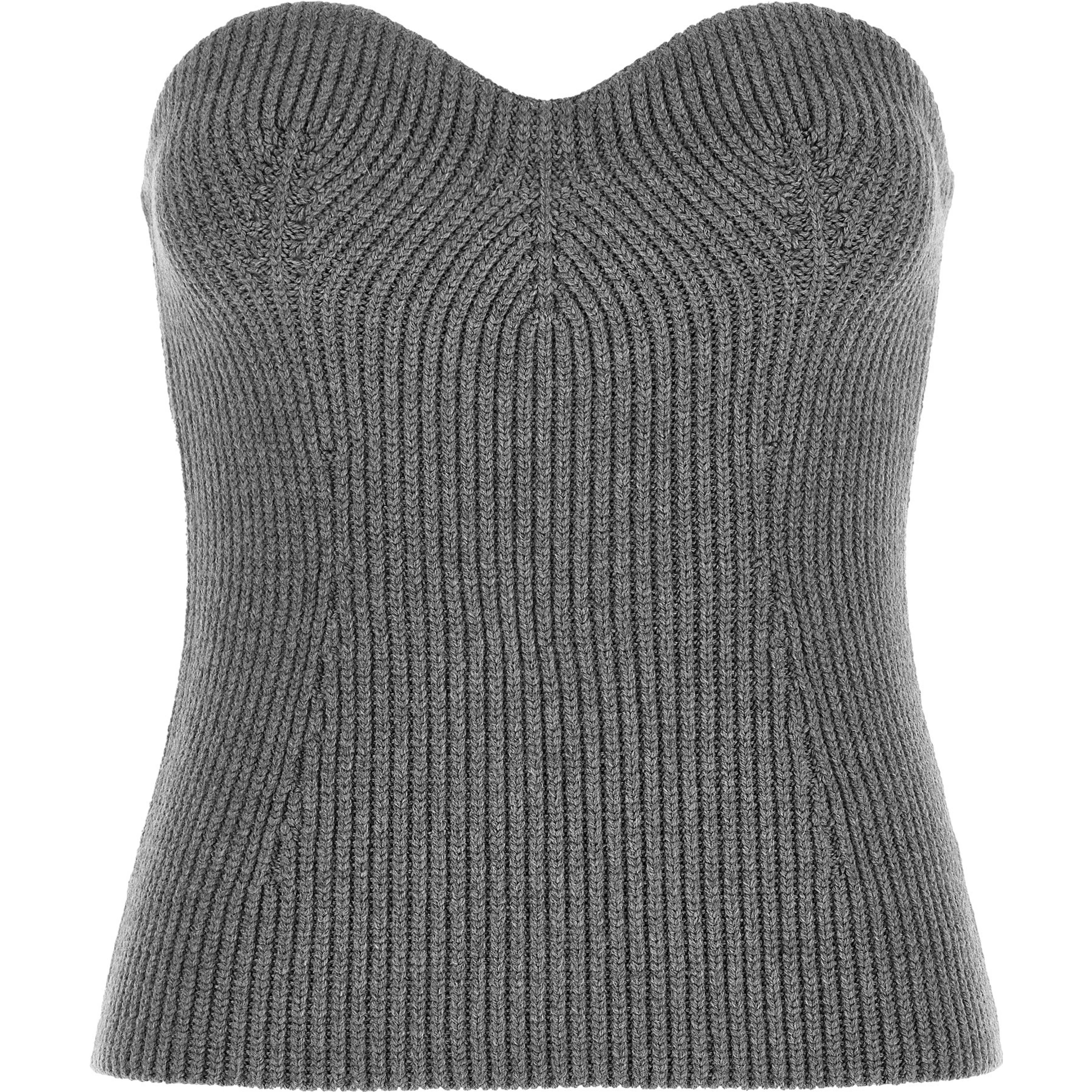 Gray Virgin Wool Blouse