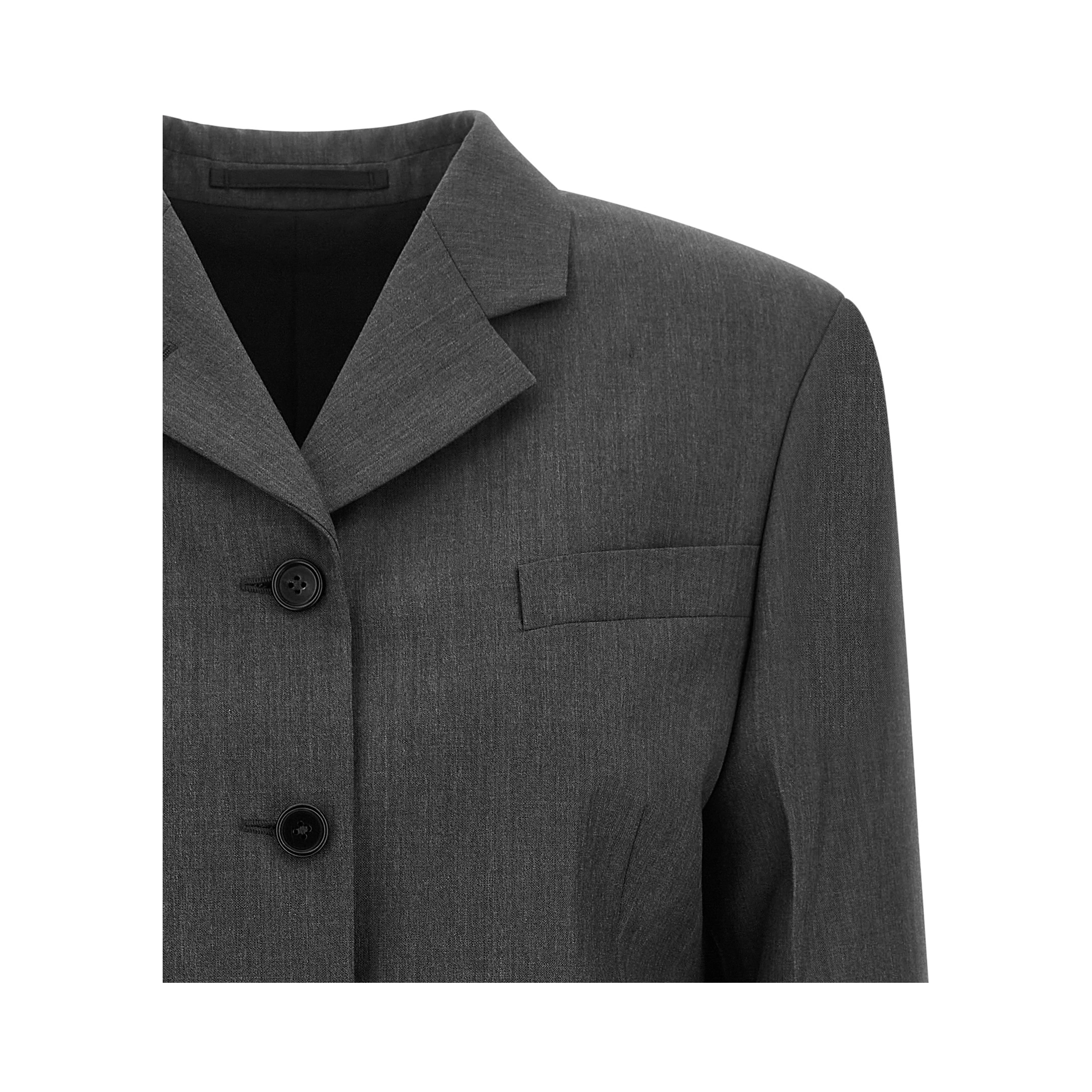 Gray Wool Blazer