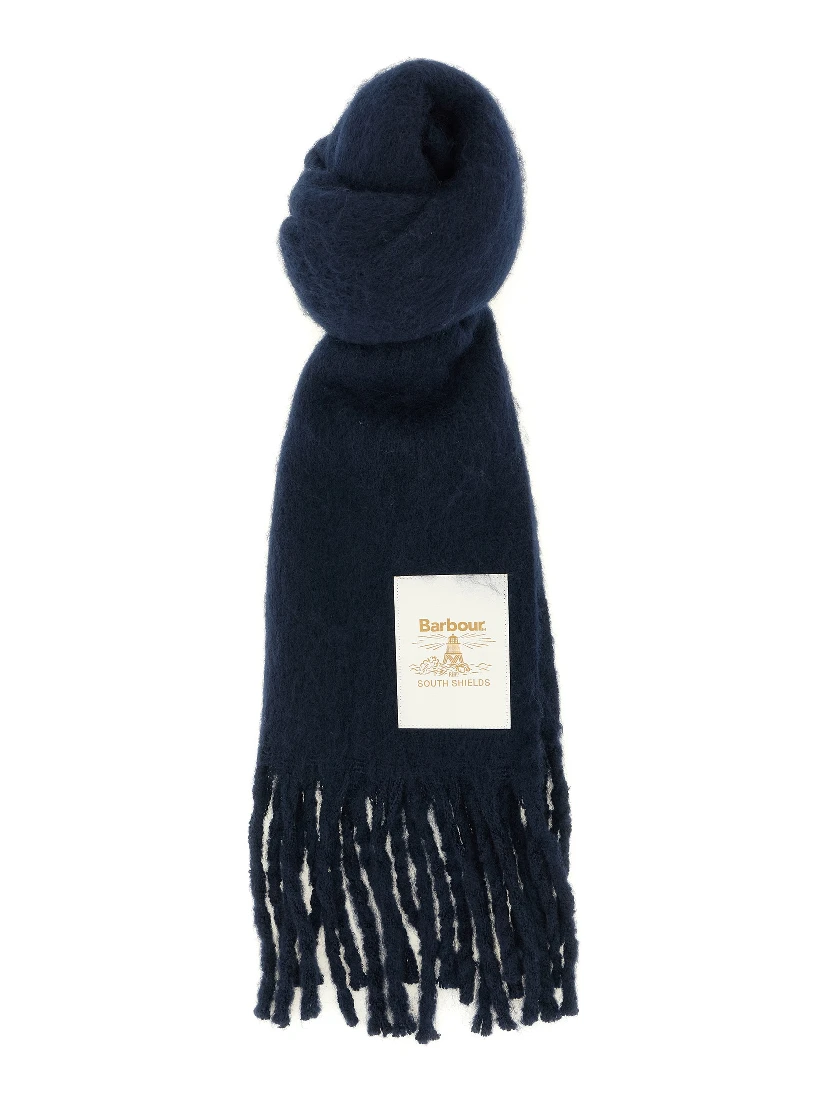 Blue Polyester Scarf