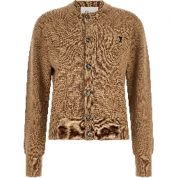 Beige Wool Cardigan