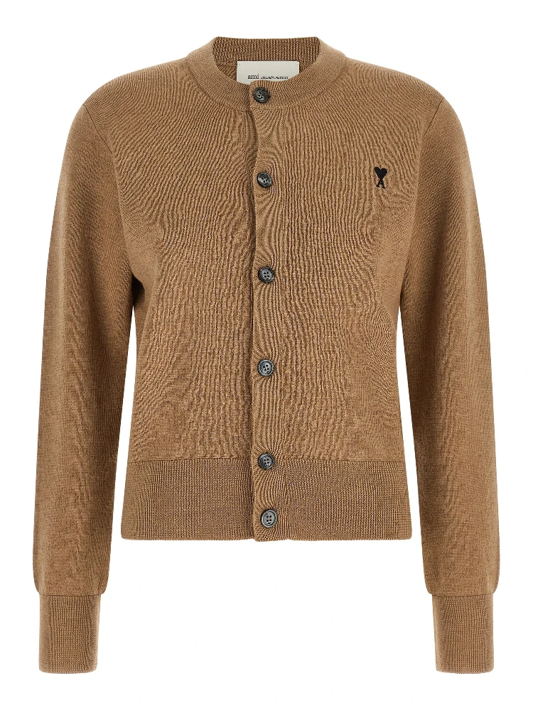 Beige Wool Cardigan