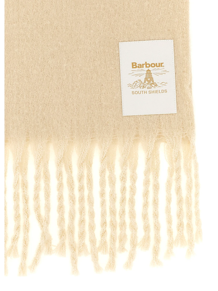 White Polyester Scarf
