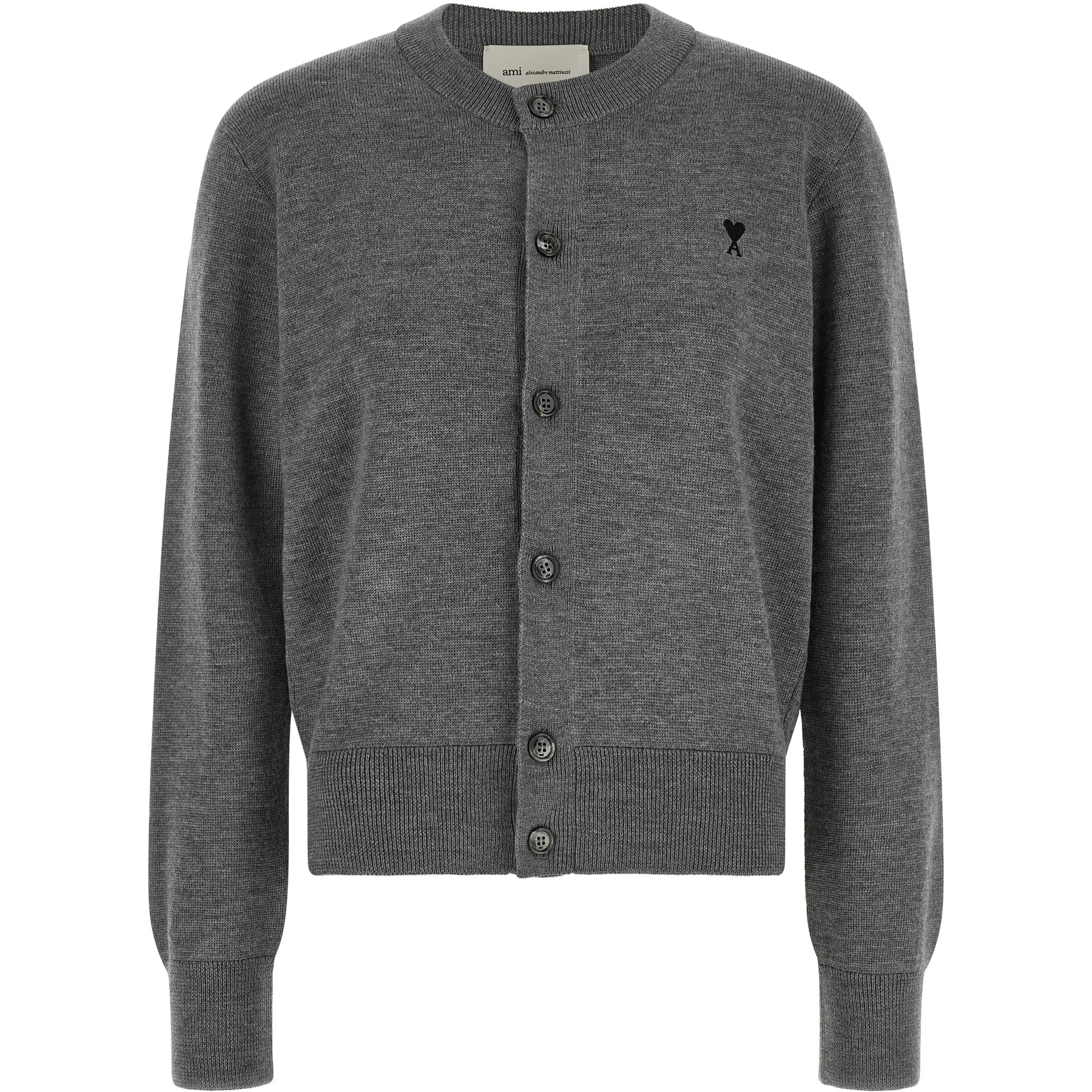 Gray Wool Cardigan