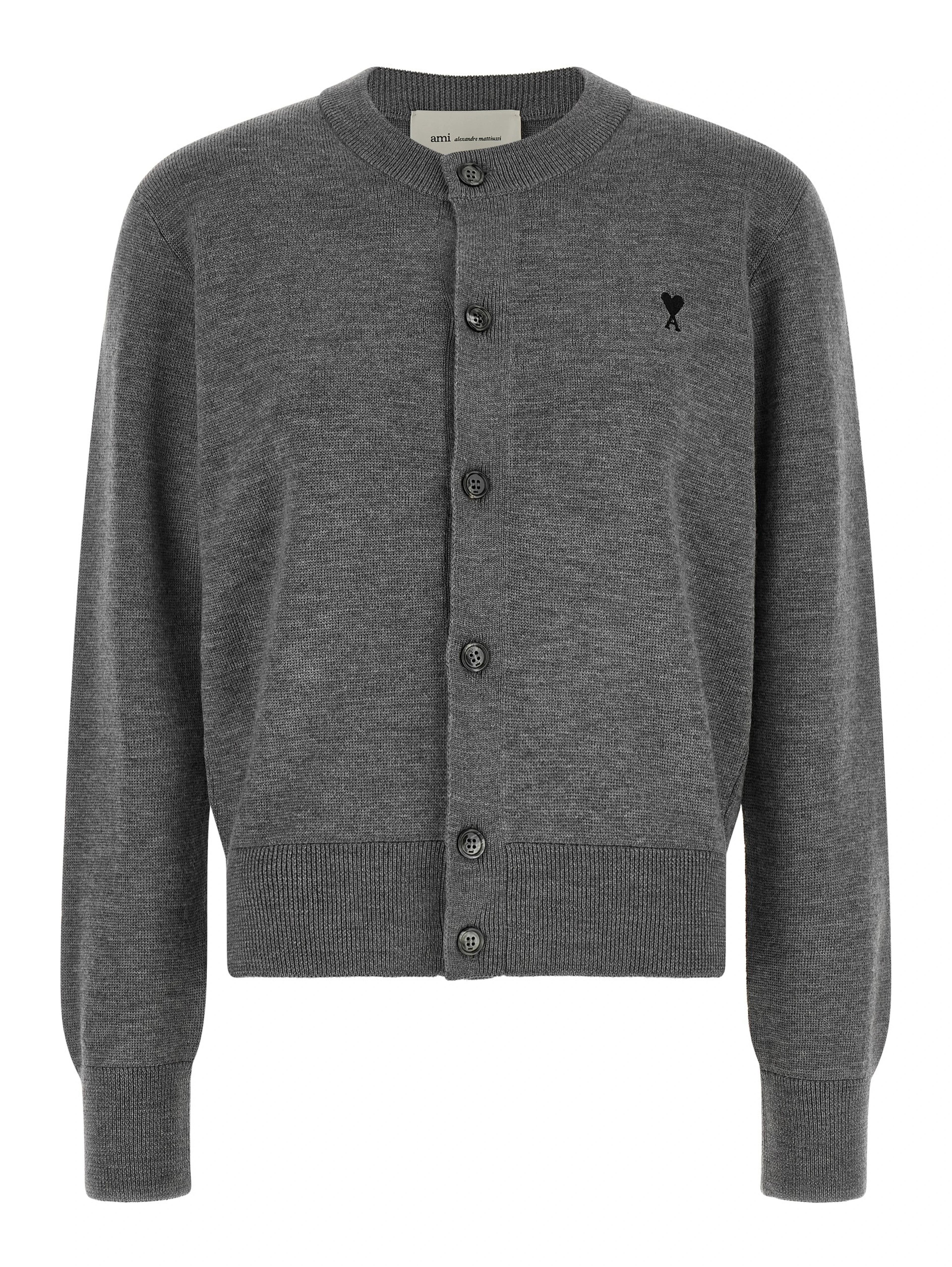 Gray Wool Cardigan