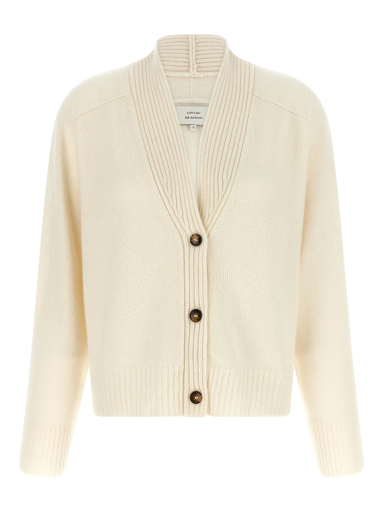 White Cashmere Cardigan