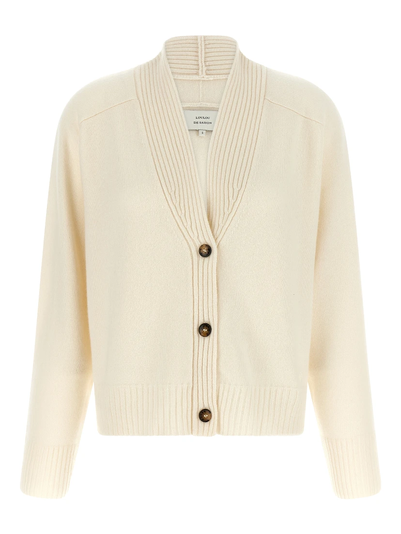 White Cashmere Cardigan