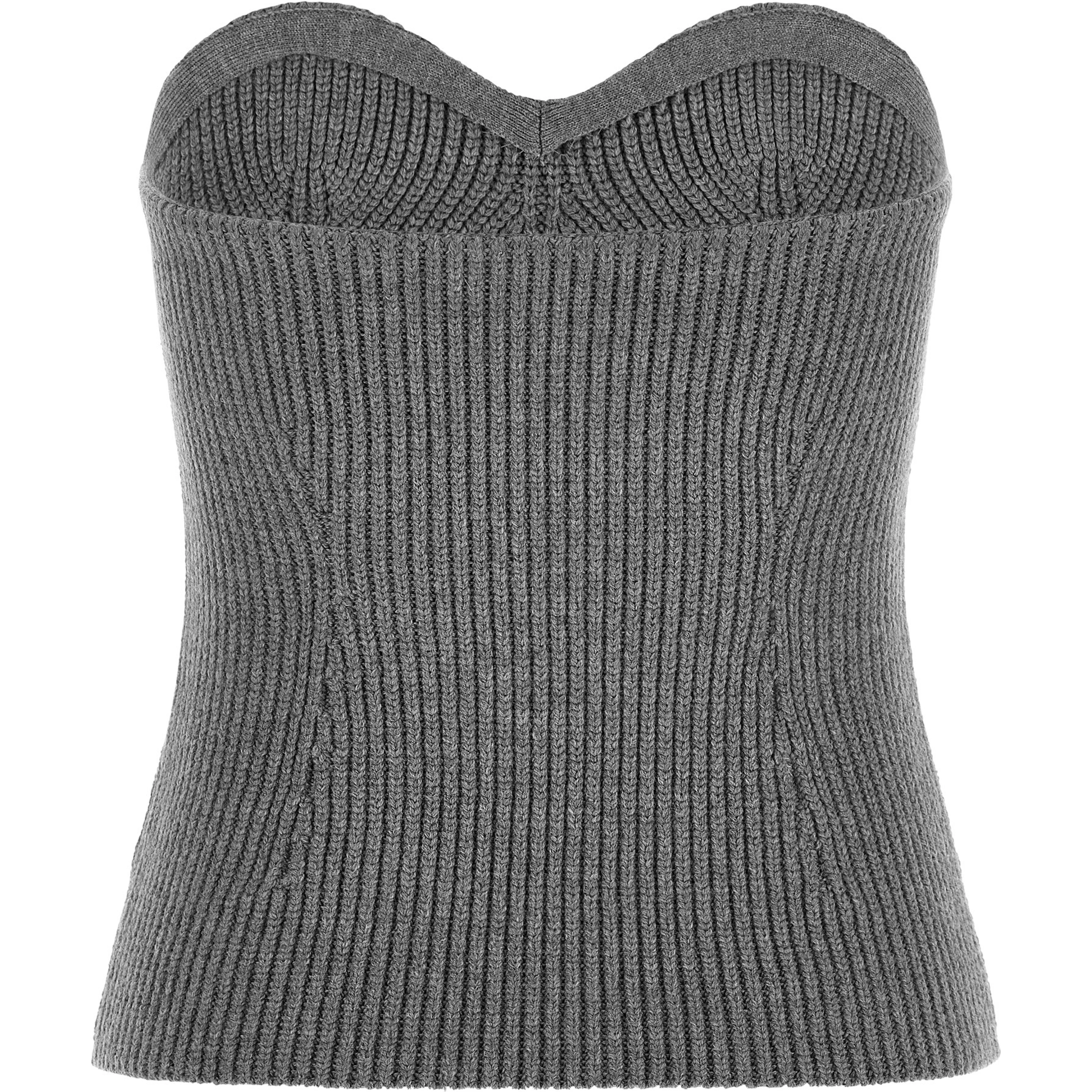 Gray Virgin Wool Blouse