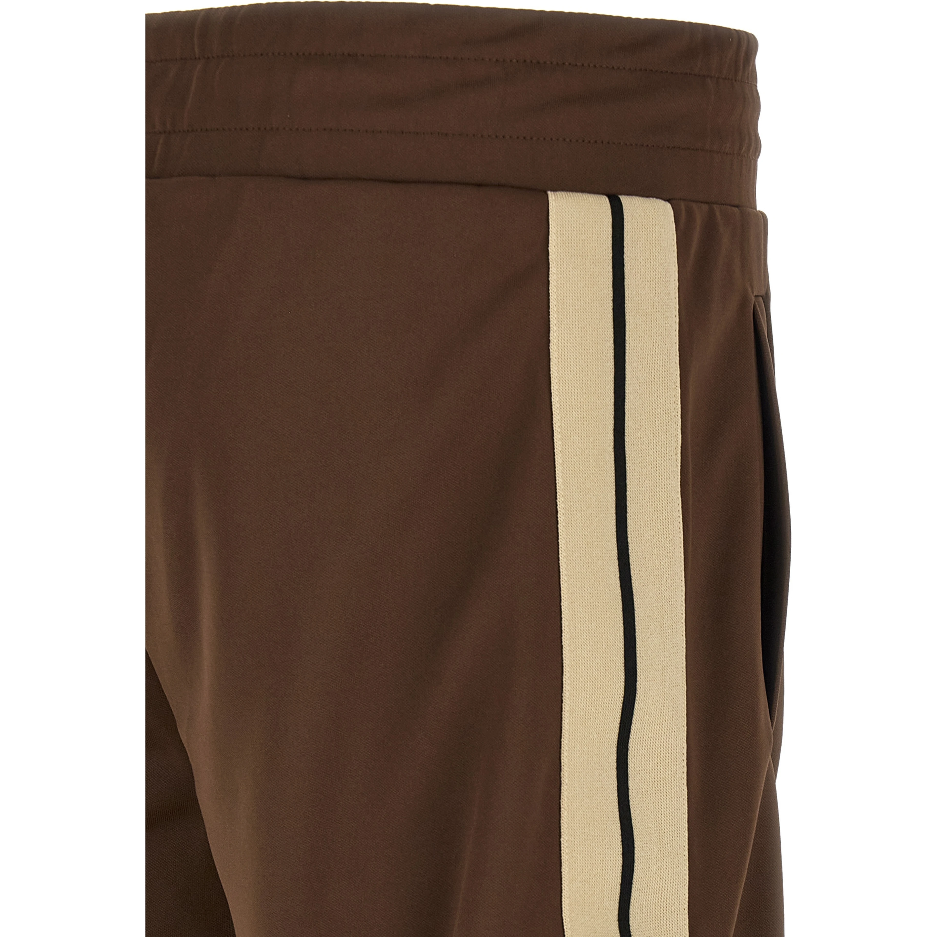 Brown Polyester Joggers (Workout Pants)