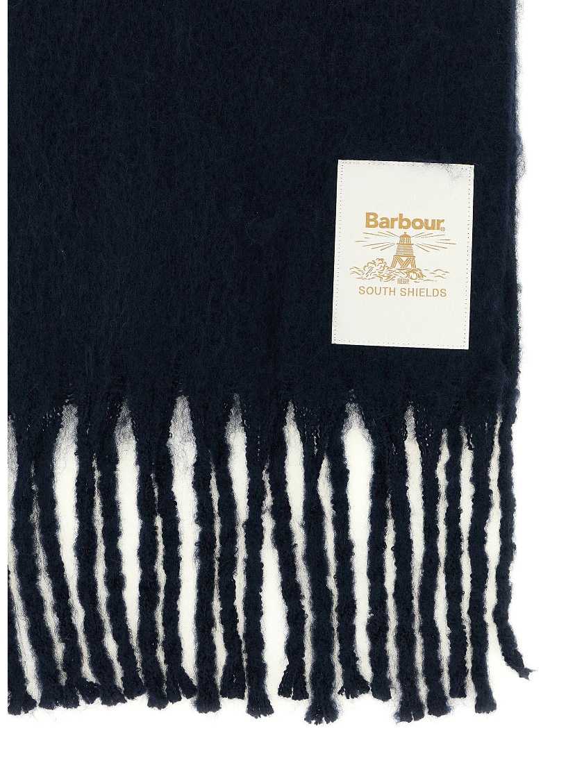 Blue Polyester Scarf