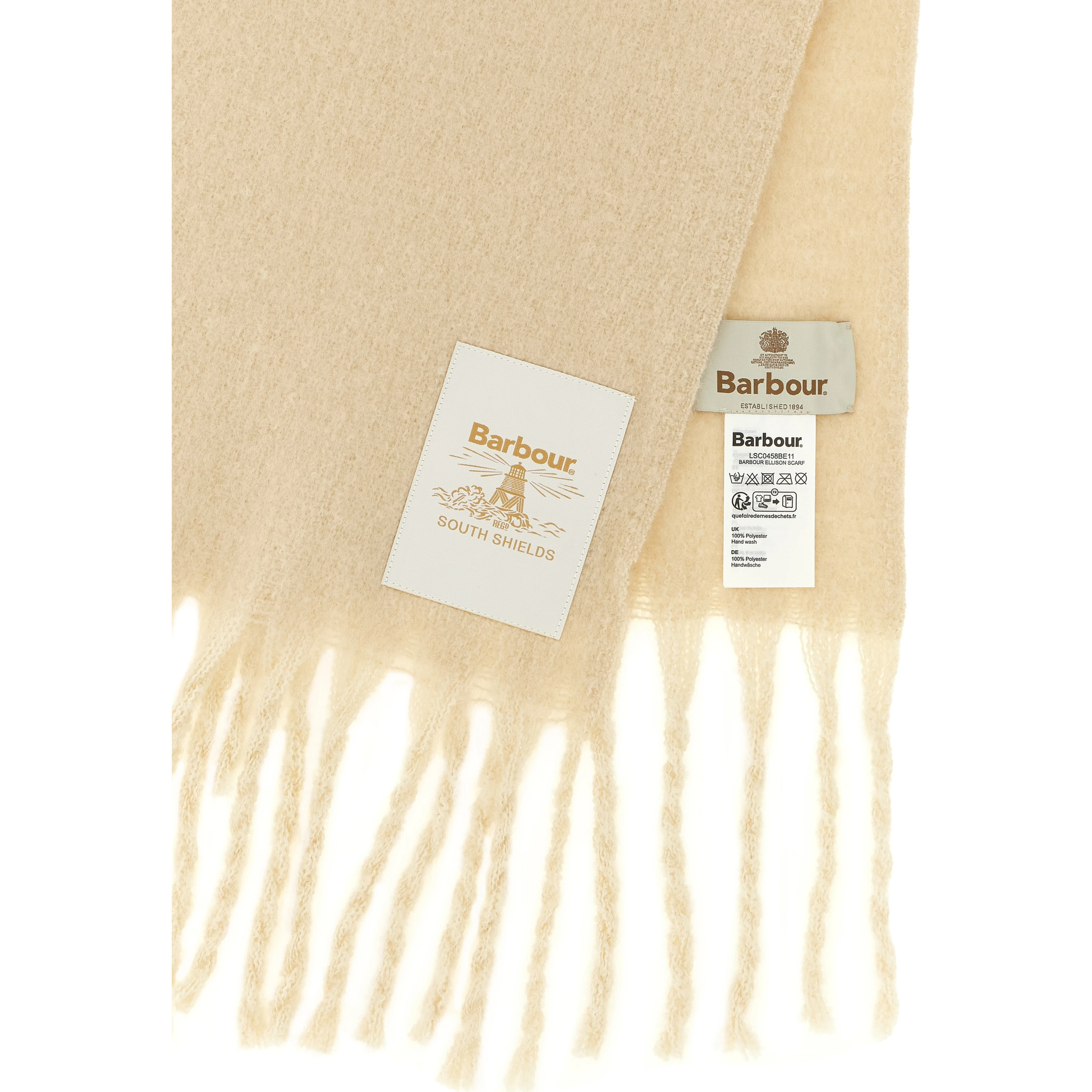 White Polyester Scarf