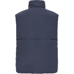 Blue Polyamide Sleeveless Jacket