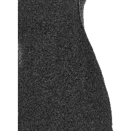 Gray Virgin Wool Midi Dress