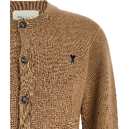 Beige Wool Cardigan