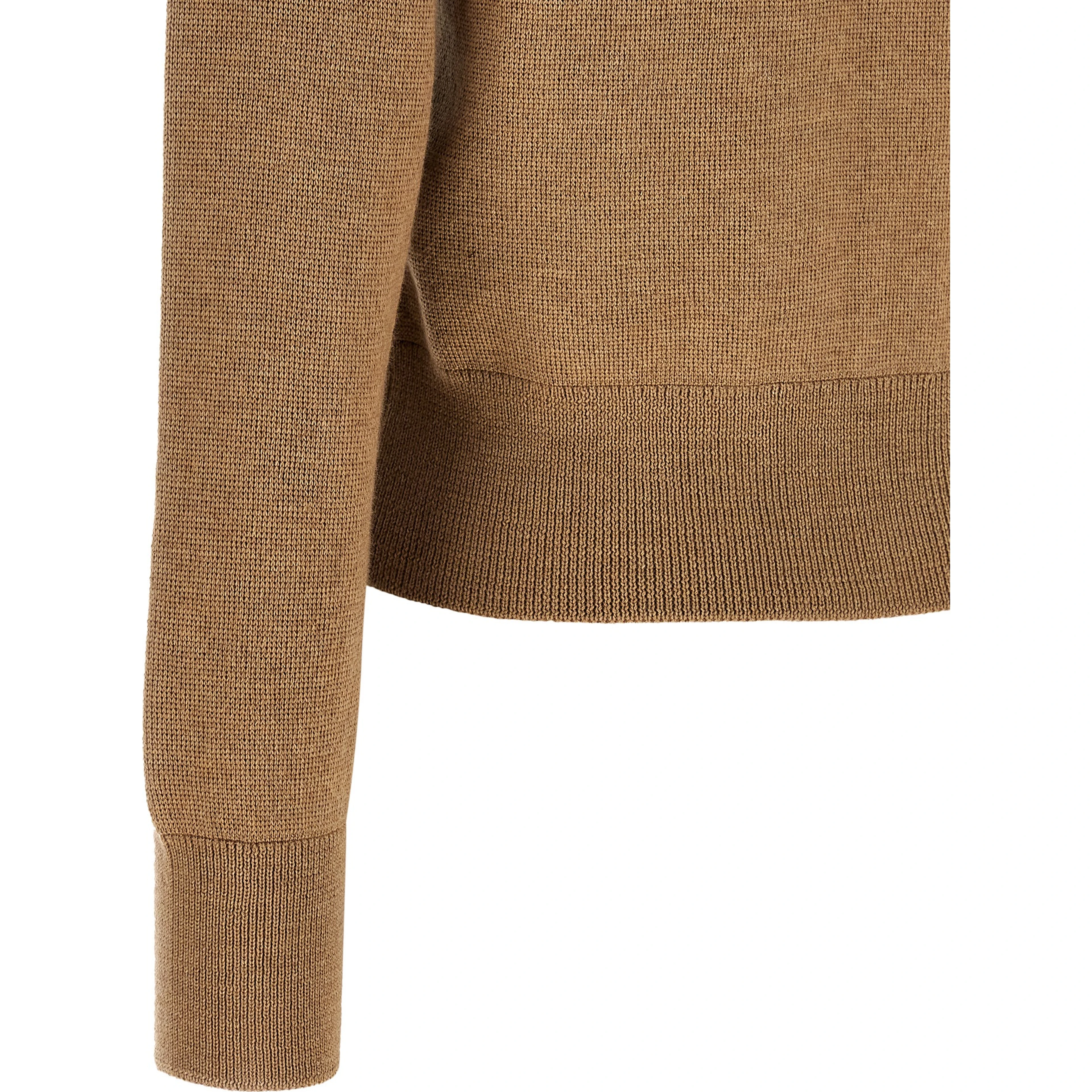 Beige Wool Cardigan