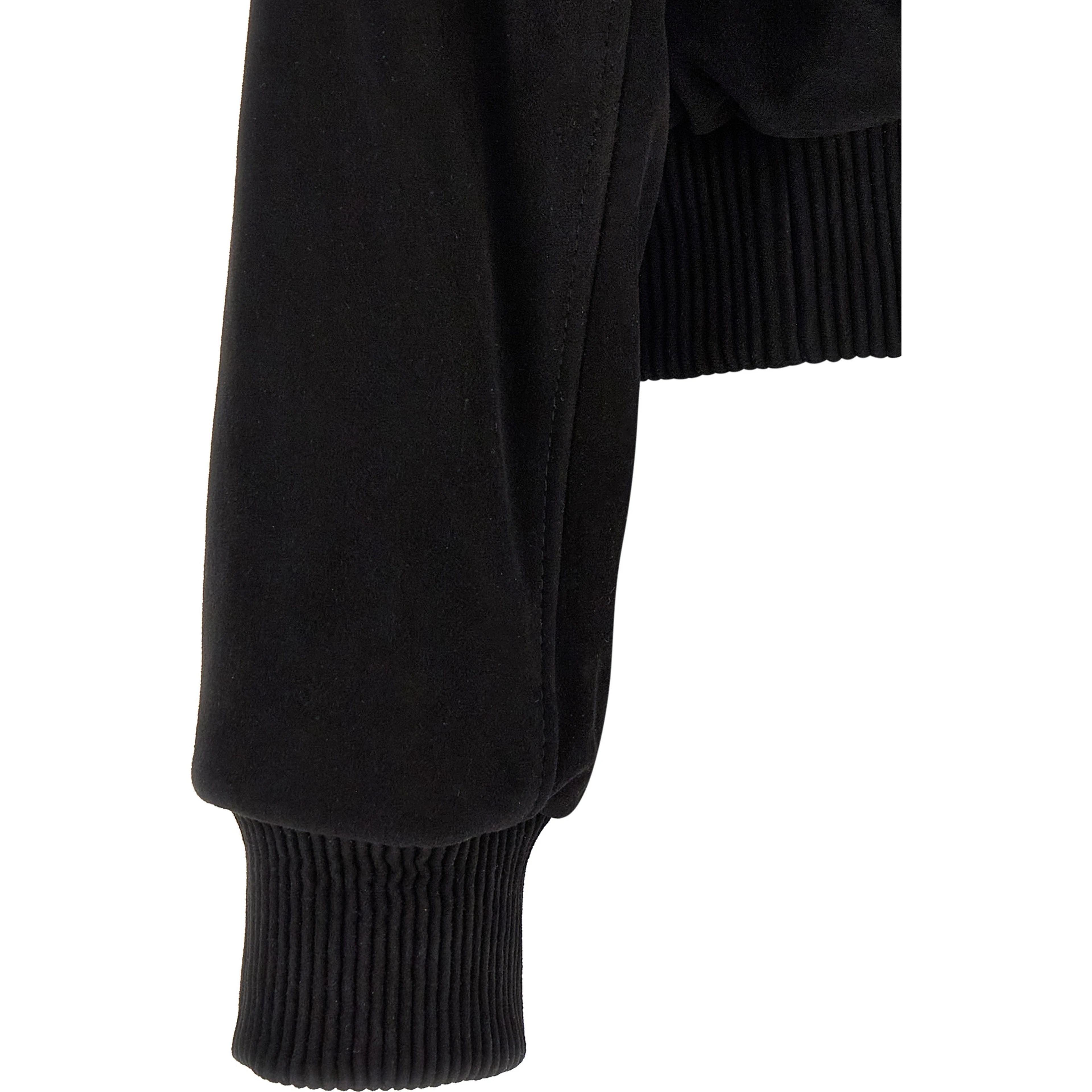 Black Goatskin Bomber