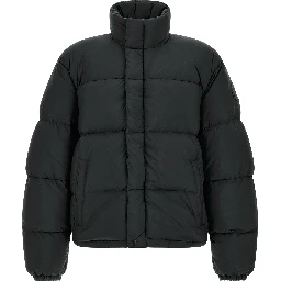Black Polyamide Full-Length Jacket