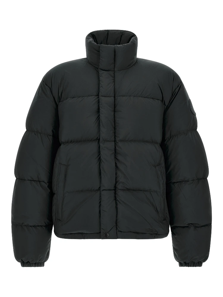 Black Polyamide Full-Length Jacket