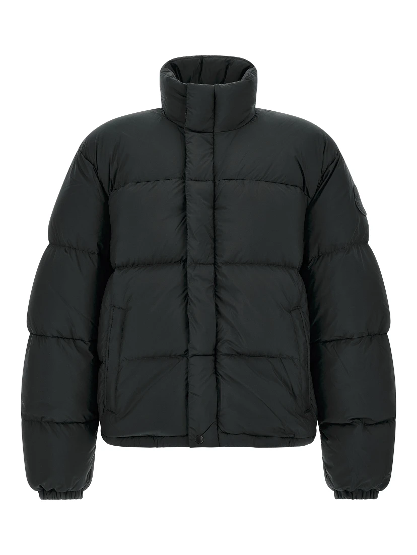 Black Polyamide Full-Length Jacket