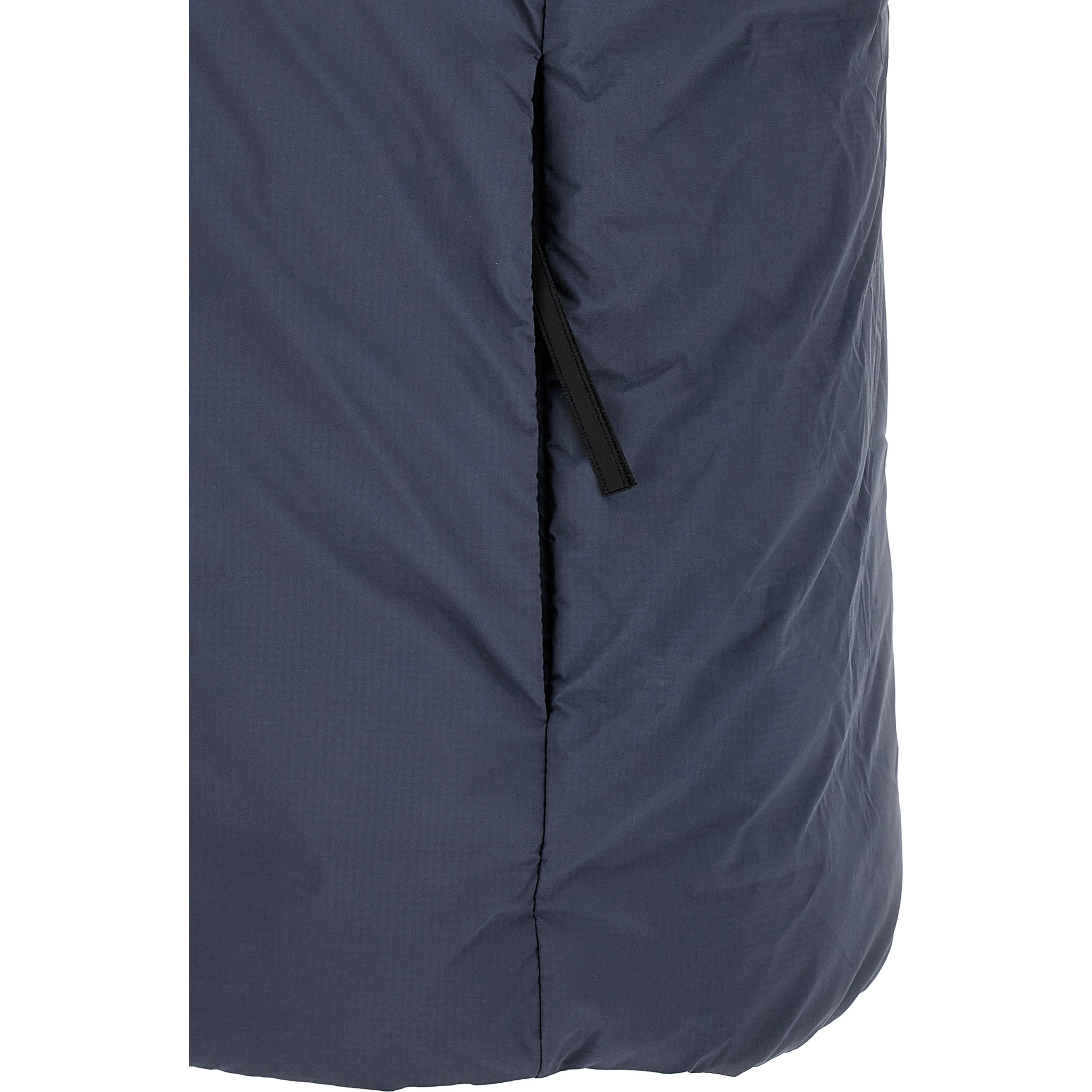 Blue Polyamide Sleeveless Jacket