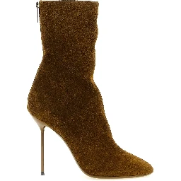 Brown Calfskin Ankle Boots