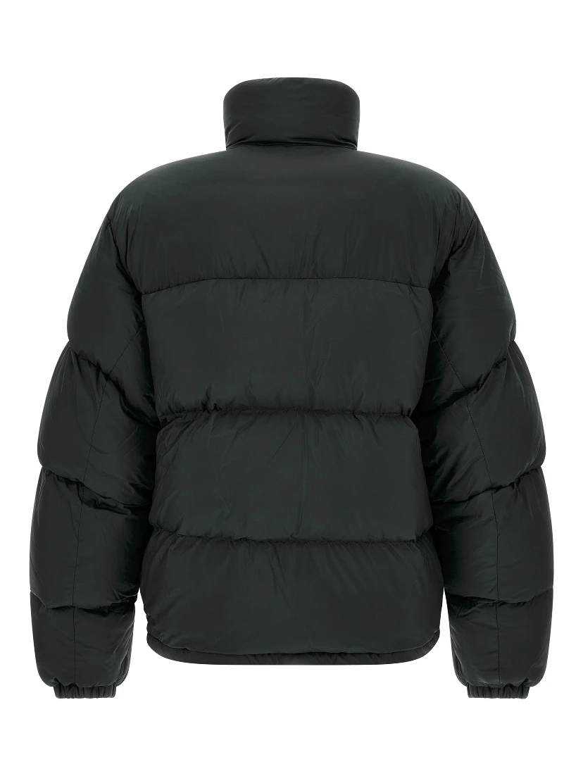 Black Polyamide Full-Length Jacket
