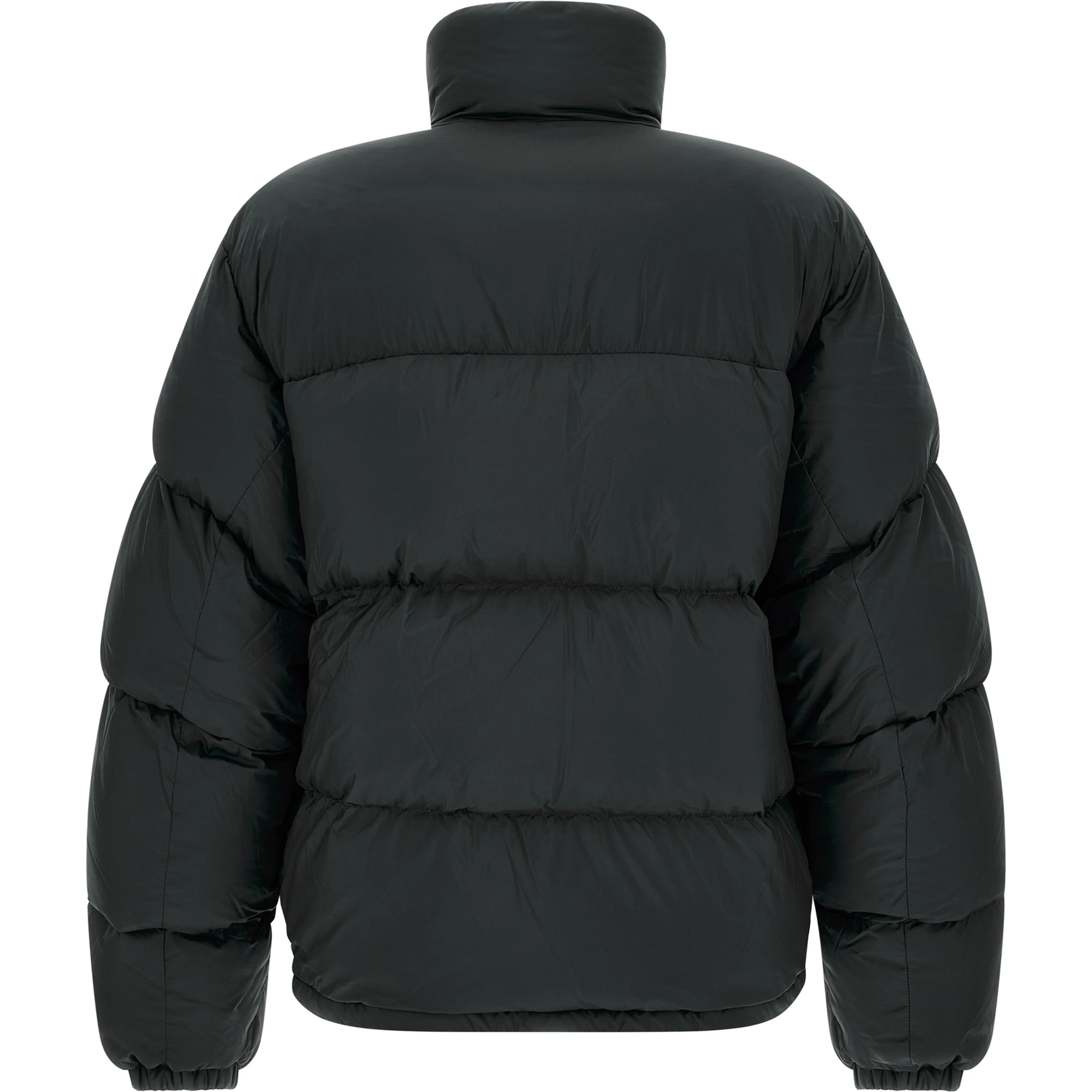 Black Polyamide Full-Length Jacket