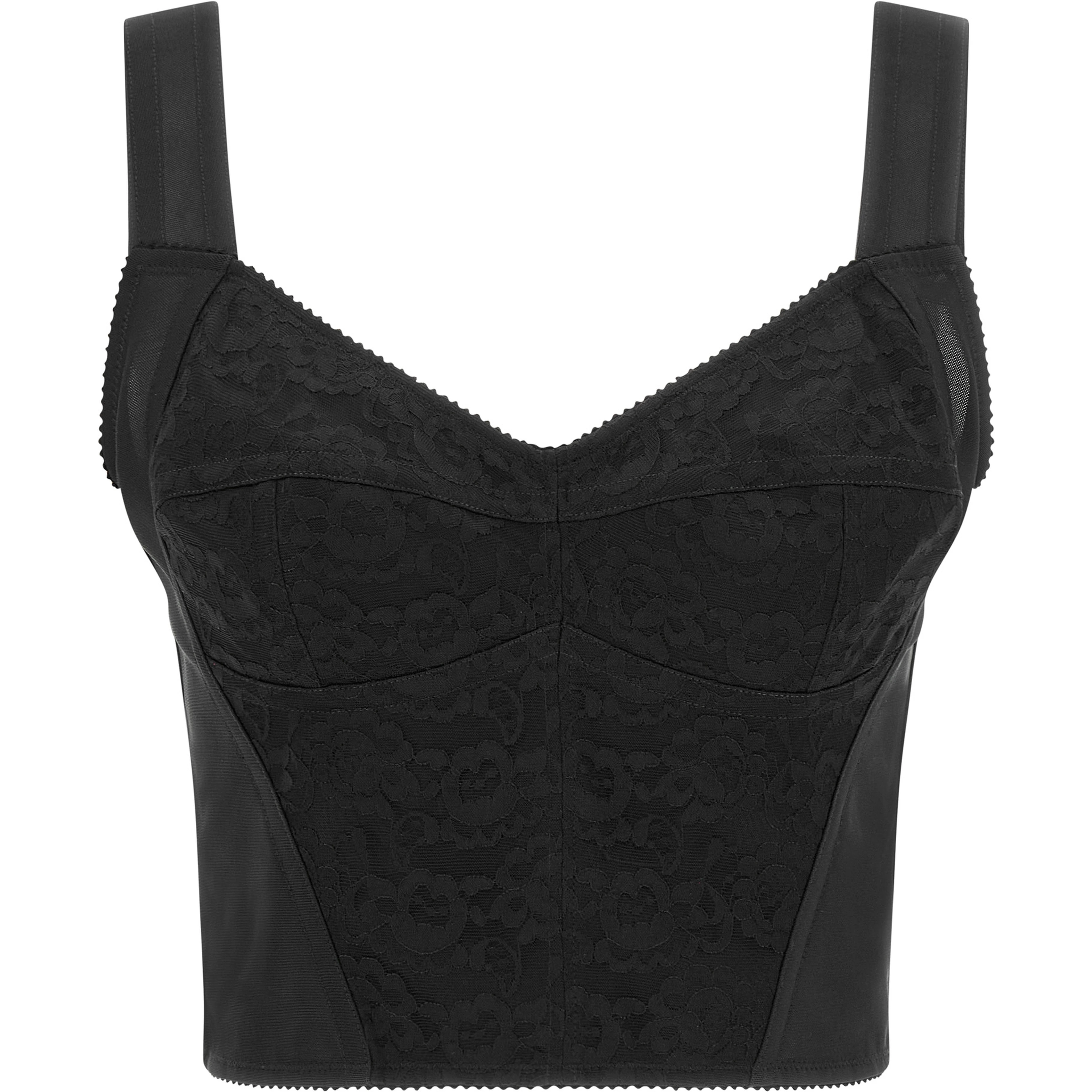 Black Polyamide Tank Tops