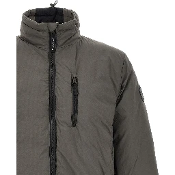Bicolor Polyamide Full-Length Jacket