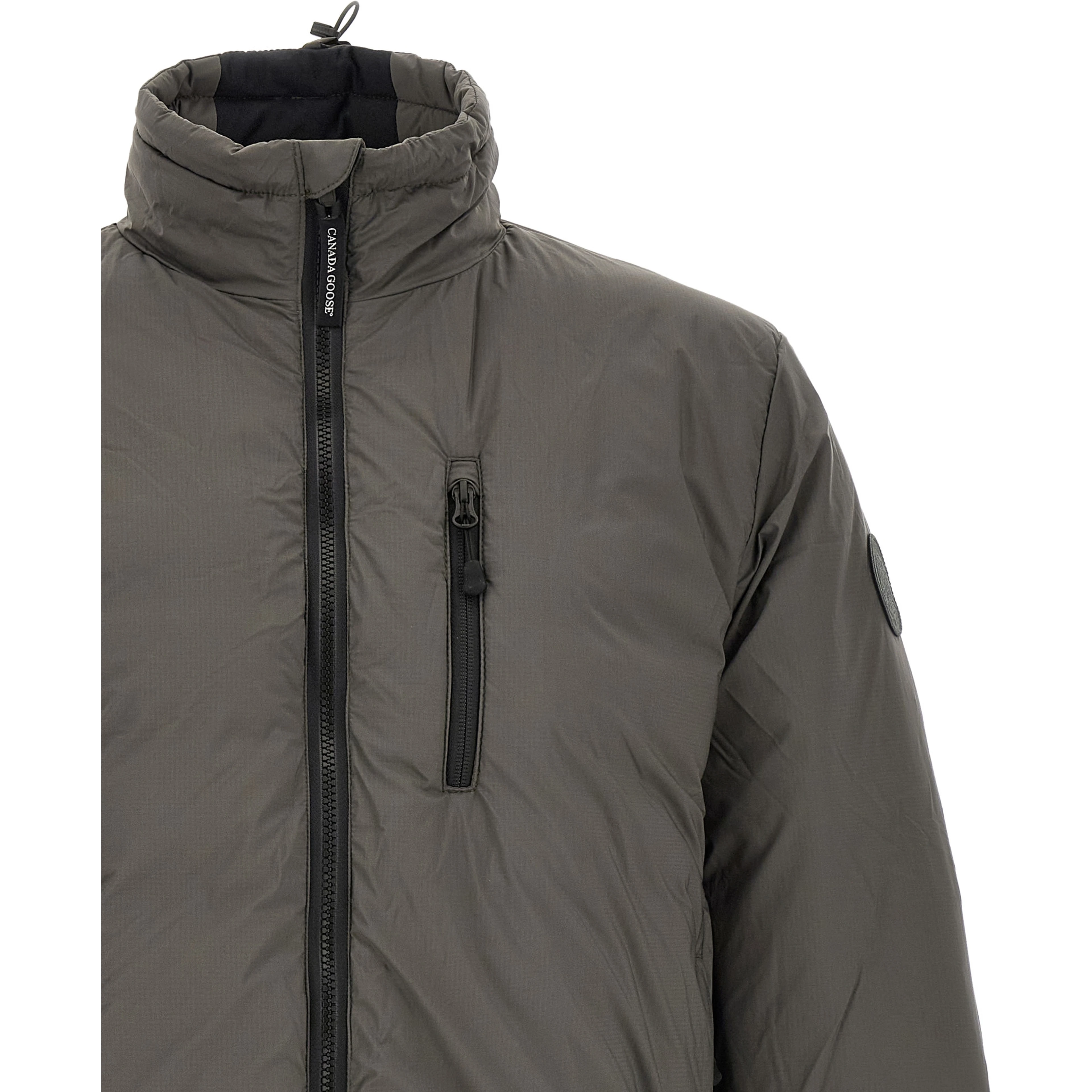 Bicolor Polyamide Full-Length Jacket