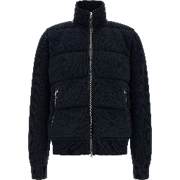 Blue Virgin Wool Full-Length Jacket