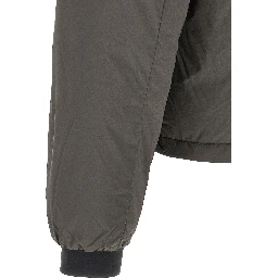 Bicolor Polyamide Full-Length Jacket