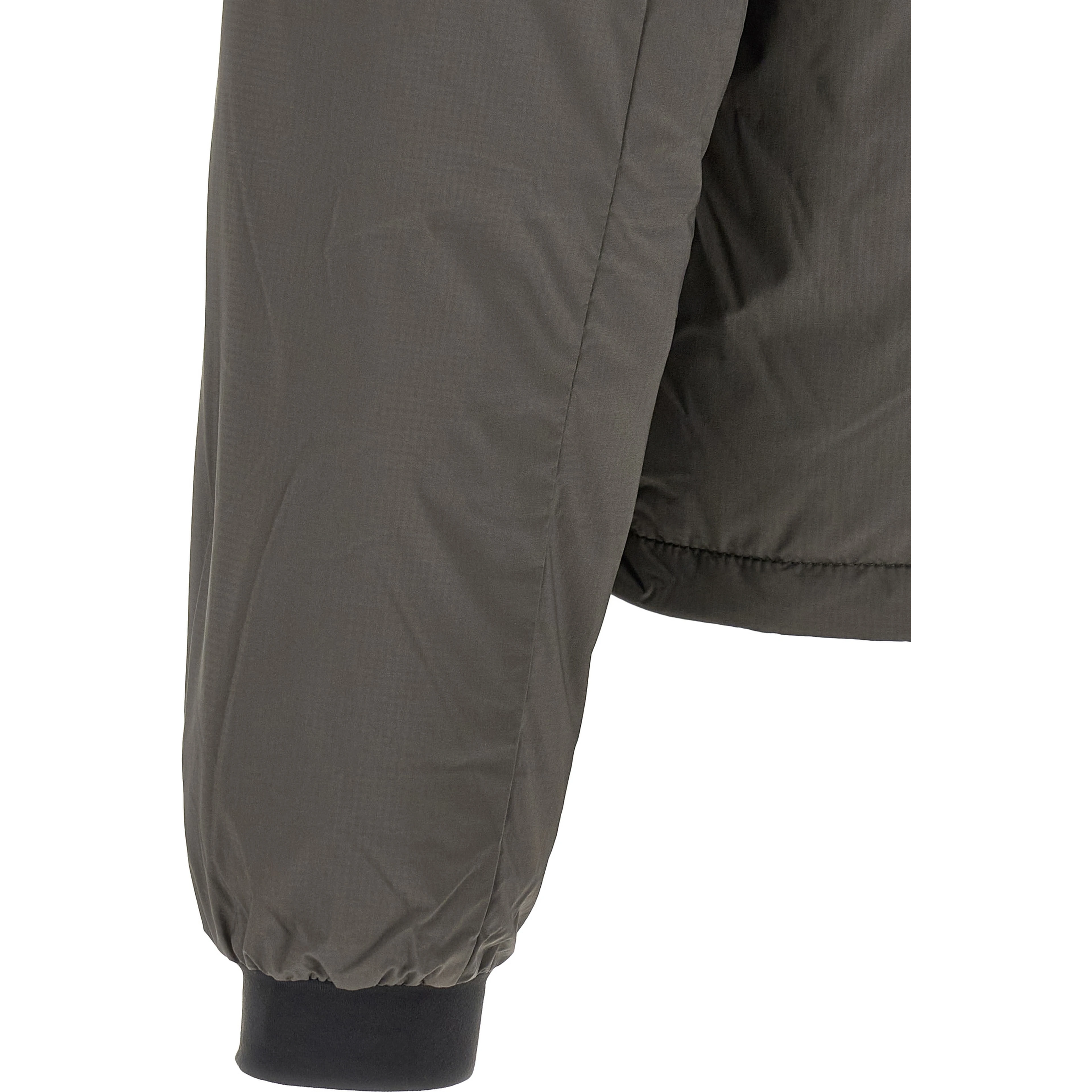 Bicolor Polyamide Full-Length Jacket