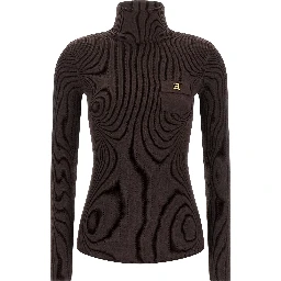 Brown Lycra Cardigan