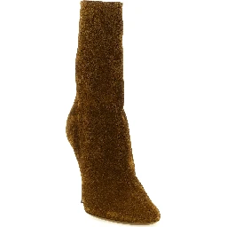 Brown Calfskin Ankle Boots